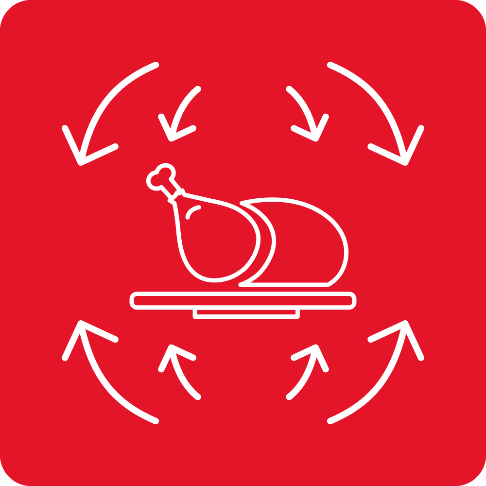 Even baking on many oven levels